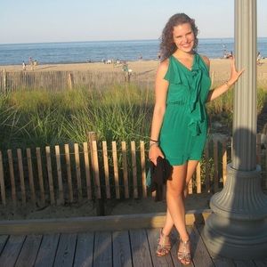 Greylin Emerald Green Mini Dress Size S